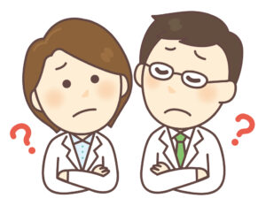 悩む先生
